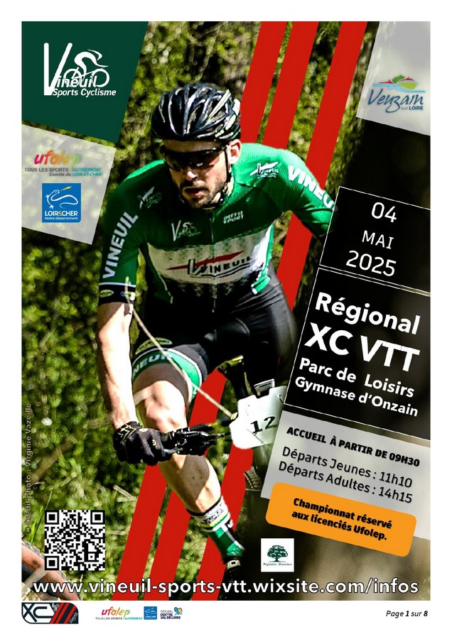 Championnat régional XC VTT à Onzain (41)